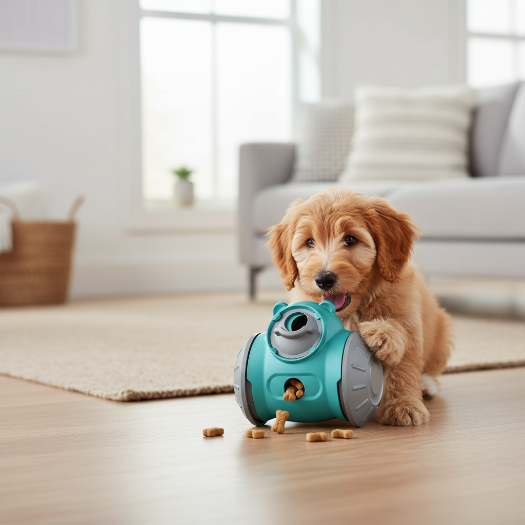 Dog Tumbler Toys Increases Pet IQ Interactive Slow Feeder For Small Medium Dogs Cat Training Balance Car Feeder Pet Toy Pet Products