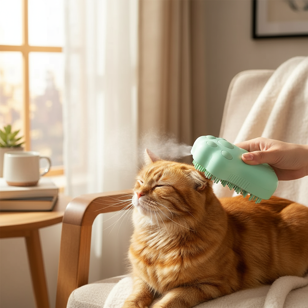 Electric Cat Dog Spray Comb Pets Supplies Cat Shape Pet Products