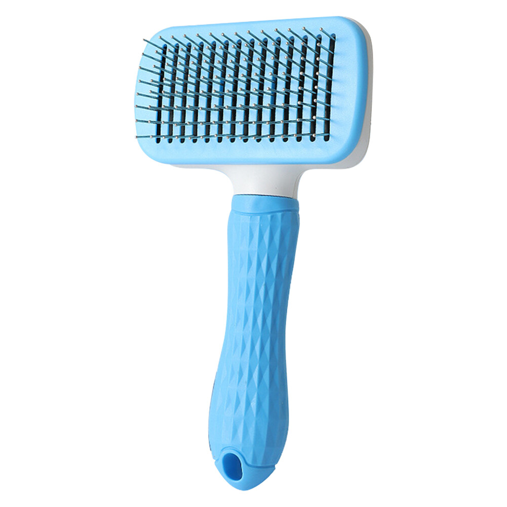 New Pet Cat Dog Hair Brush Hair Massage Comb Open-Knot Brush Grooming Cleaning Tool Stainless Steel Comb