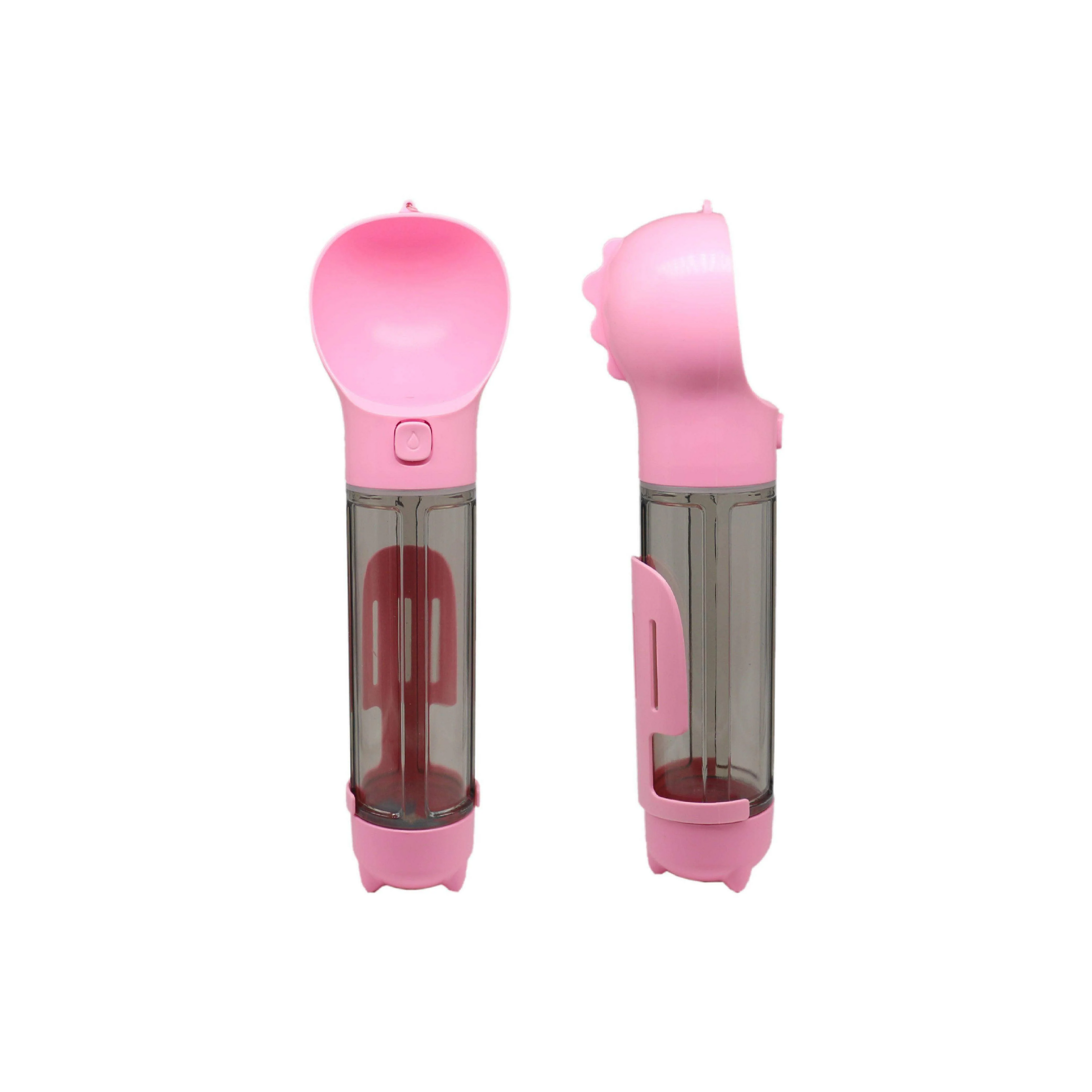 Pet Water Bottle Feeder Bowl Garbage Bag Storage Portable Pet Outdoor Travel 3 In 1 Dog Water Bottle