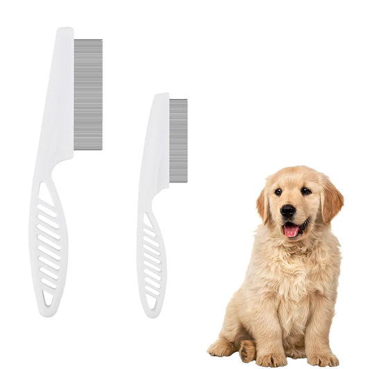 Dog Cat Going To Flea Comb