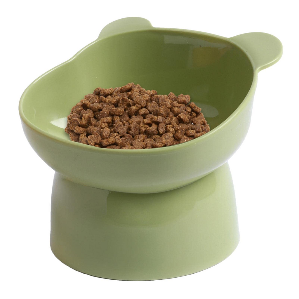 Cat Dog Bowl With Stand Pet Feeding Food Bowls Dogs Bunny Rabbit Nordic Color Feeder Product Supplies Pet Accessories