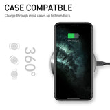 ROCK 15W Wireless Charger For Samsung S10 S8 S9 Note 9 iPhone 11 X 8P Mobile Phone USB Charging Pad Qi Fast Wireless Charger