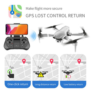 drone GPS 4K 5G WiFi live video FPV  4K/1080P HD Wide Angle Camera Foldable Altitude Hold Durable RC Drone