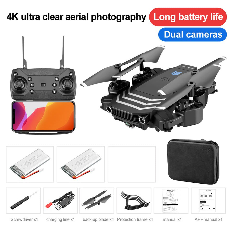 LS11 RC Drone 4K With camera HD Wifi fpv Mini Foldable Dron Helicopter Professional Quadcopter Selfie Drones Gifts Toys for boys