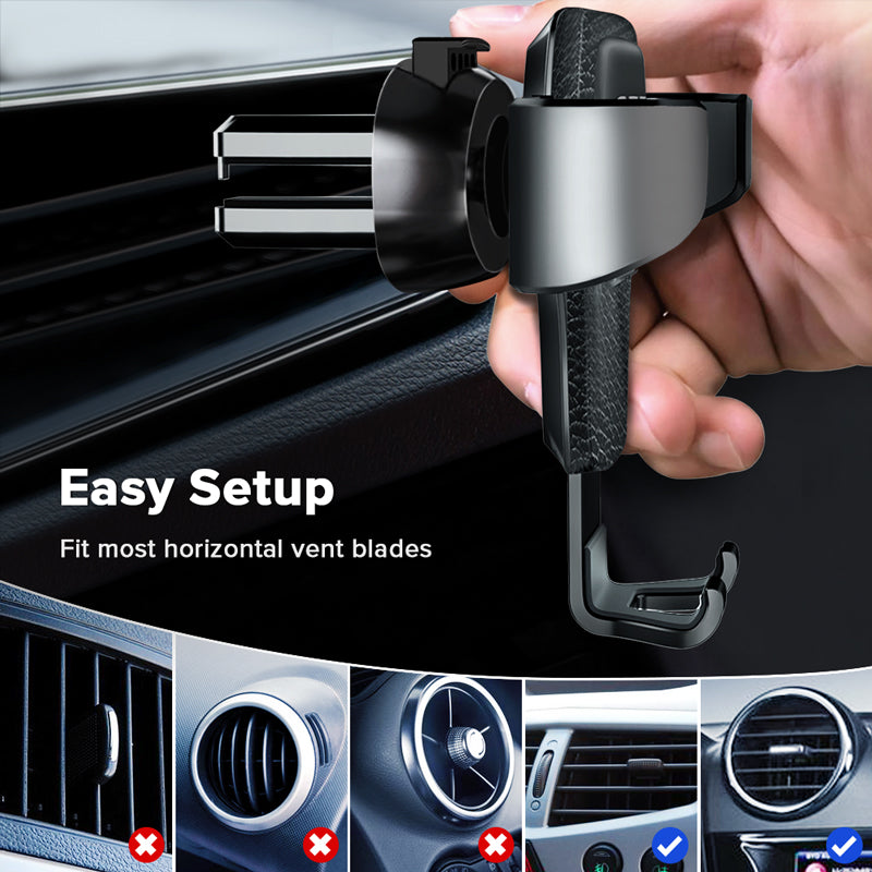 GETIHU Gravity Car Holder For Phone in Car Air Vent Clip Mount No Magnetic Mobile Phone Cell Stand Support For iPhone 11 XS X XR