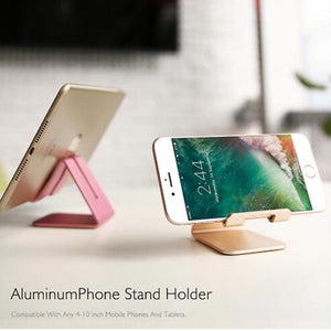 mobile phone holder stand Aluminum alloy metal tablet stand universal phone holder for iPhone X / 8/7/6/5 plus samsung phone / i