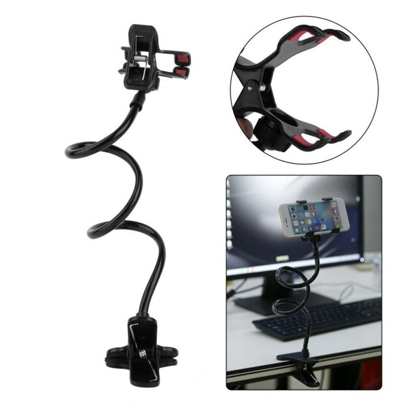 Universal Lazy Holder Arm Flexible Mobile Phone Stand Stents Holder Bed Desk Table Clip Gooseneck Bracket for Phone Muti Colors