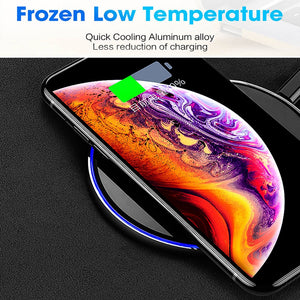 ROCK 15W Mirror Wireless Charger For iPhone 11 X XS Max XR 8 Plus Qi Fast Quick Charge Pad For Xiaomi Mi9 Samsung