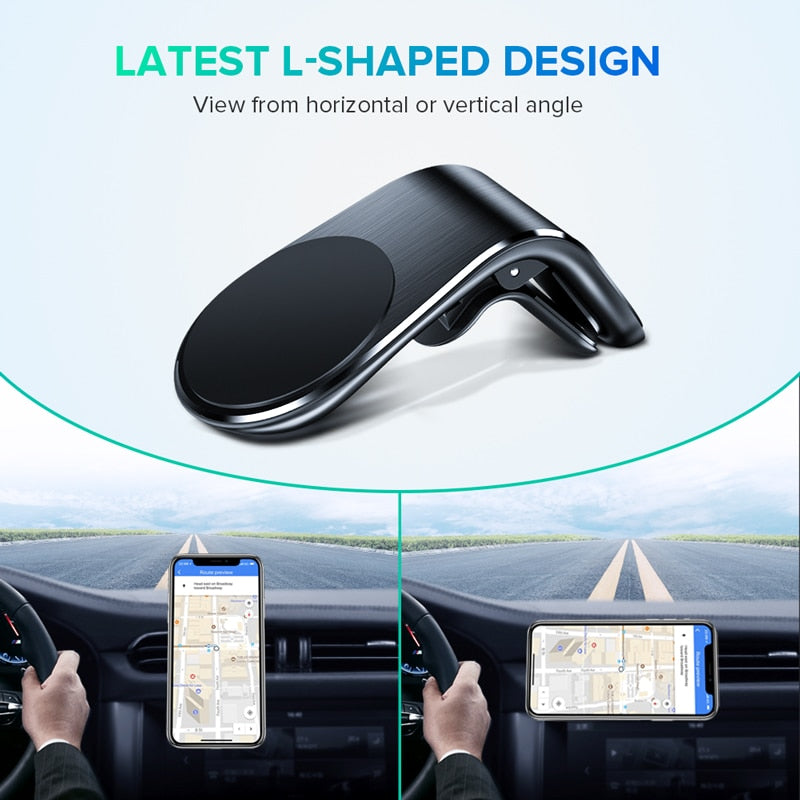 GETIHU Metal Magnetic Car Phone Holder Mini Air Vent Clip Mount Magnet Mobile Stand For iPhone  XS Max Xiaomi Smartphones in Car