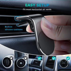 GETIHU Metal Magnetic Car Phone Holder Mini Air Vent Clip Mount Magnet Mobile Stand For iPhone  XS Max Xiaomi Smartphones in Car