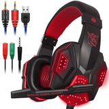 LED Lights Gaming Headset for PS4 PC Xbox