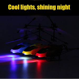 Mini RC Drone Fly RC Helicopter Aircraft Suspension Induction Helicopter Kids Toy LED Light Remote Control Toys for Children