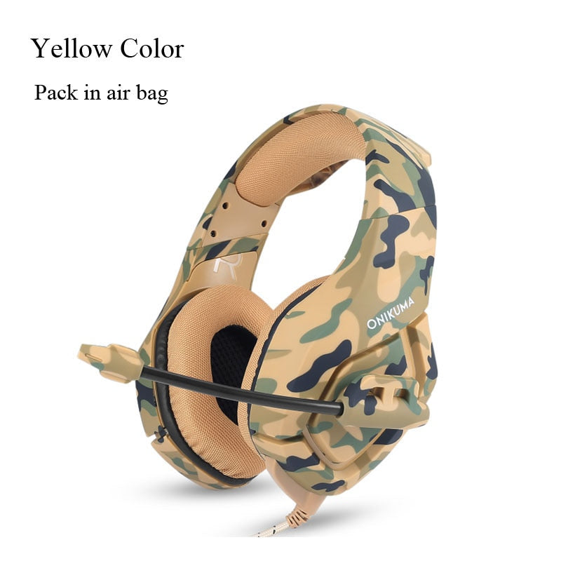 ONIKUMA K1 Camouflage PS4 Gaming Headsets Wired