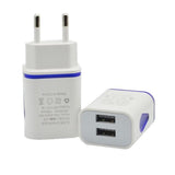 Phone charger Fashion Adapter LED 2 USB Port Wall