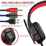 LED Lights Gaming Headset for PS4 PC Xbox