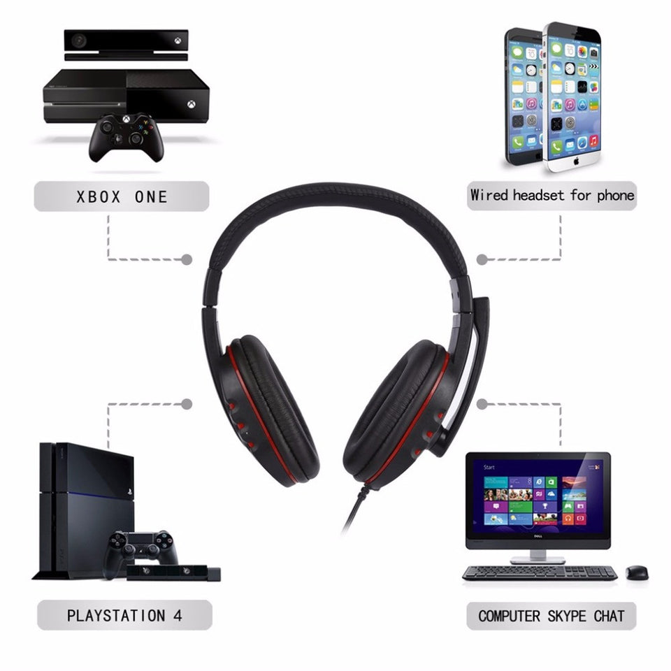 3.5mm Wired Headphones Gaming/Gamer Headset