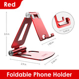 LINGCHEN Phone Holder Stand for iPhone 11 Xiaomi mi 9 Metal Phone Holder Foldable Mobile Phone Stand Desk For iPhone 7 8 X XS