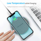 ROCK Qi Fast Charging 10W Wireless Charger For iPhone 11 Pro XS XR X 8 Airpods Quick Charge 3.0 Wireless Charging Pad