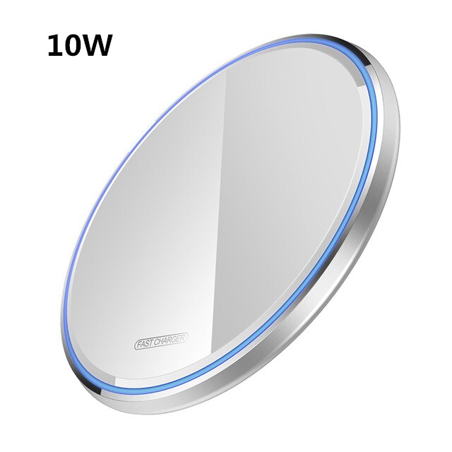 ROCK 15W Mirror Wireless Charger For iPhone 11 X XS Max XR 8 Plus Qi Fast Quick Charge Pad For Xiaomi Mi9 Samsung