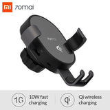 Xiaomi 70mai Qi Wireless Charger For iPhone XS Max X 10w Fast Wirless Charging Car Charger Phone Holder Bracket For Samsung S10