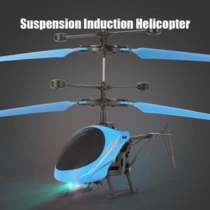Mini RC Drone Helicopter Infraed Induction 2 Channel Electronic Funny Suspension Dron Aircraft Quadcopter Small drohne Kids Toys