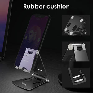 LINGCHEN Phone Holder Stand for iPhone 11 Xiaomi mi 9 Metal Phone Holder Foldable Mobile Phone Stand Desk For iPhone 7 8 X XS