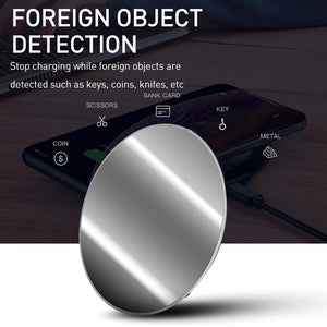 ROCK 15W Wireless Charger For Samsung S10 S8 S9 Note 9 iPhone 11 X 8P Mobile Phone USB Charging Pad Qi Fast Wireless Charger