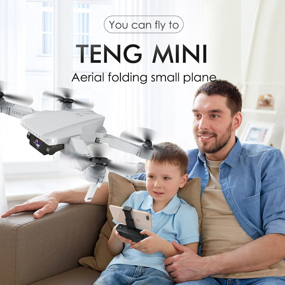 HD Camera RC Mini Foldable Drone with Live WIFI FPV Selfie Optical Flow