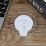 Mini Fantasy Transparent Disk Ultra Thin Qi Wireless Charging Pad Charger Plate For Samsung S6 Promotion