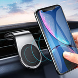 GETIHU Metal Magnetic Car Phone Holder Mini Air Vent Clip Mount Magnet Mobile Stand For iPhone  XS Max Xiaomi Smartphones in Car