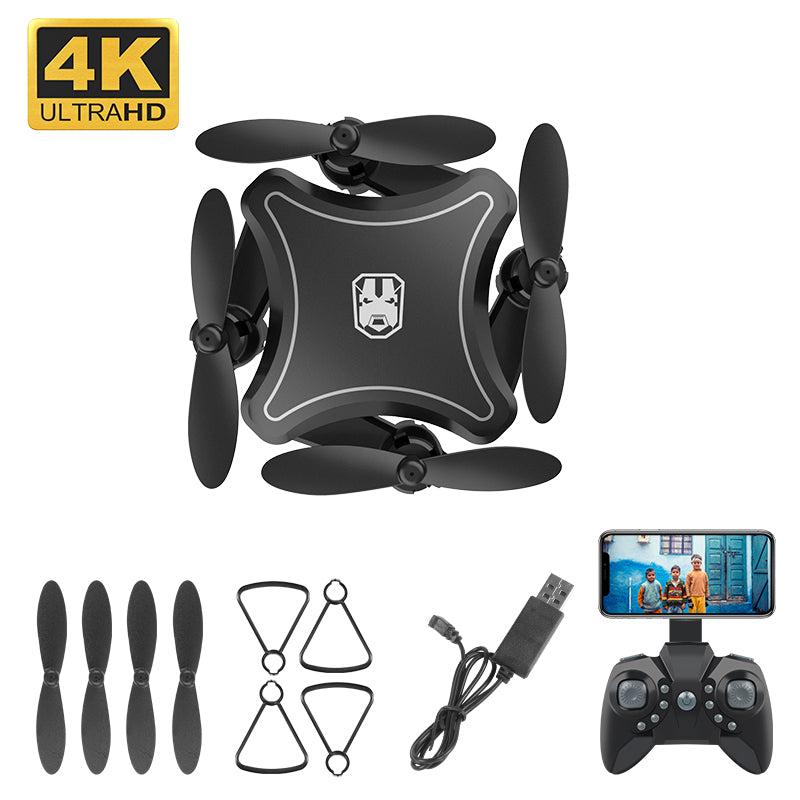 Mini Drone WiFi FPV Camera 4K HD Altitude Hold RC Drone Helicopter One-Key Return Foldable Mini Quadcopter High Quality Dron