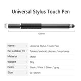 Universal 2 in 1 Stylus Drawing Tablet Pens Capacitive Screen Caneta Touch Pen for Mobile Android Phone Smart Pen Accessories