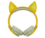 Holyhah Birthday Gift  Wireless  Bluetooth Earphone Foldable Flashing Cat