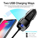 Car Charger For Mobile Phone Charger With USB Cable