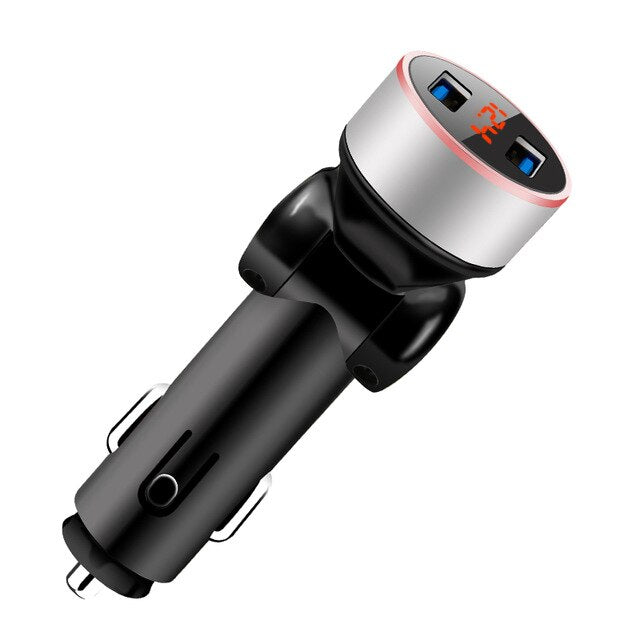 150 Degree Rotation 3.1A Mini Dual USB Car-Charger