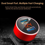 150 Degree Rotation 3.1A Mini Dual USB Car-Charger